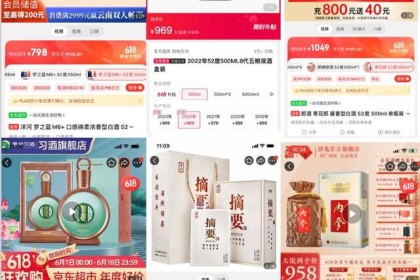 618新消费①丨白酒掀起价格战：到手价普遍“倒挂”指导价，高性价比白酒受追捧